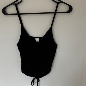 Garage Black Drawstring Tank